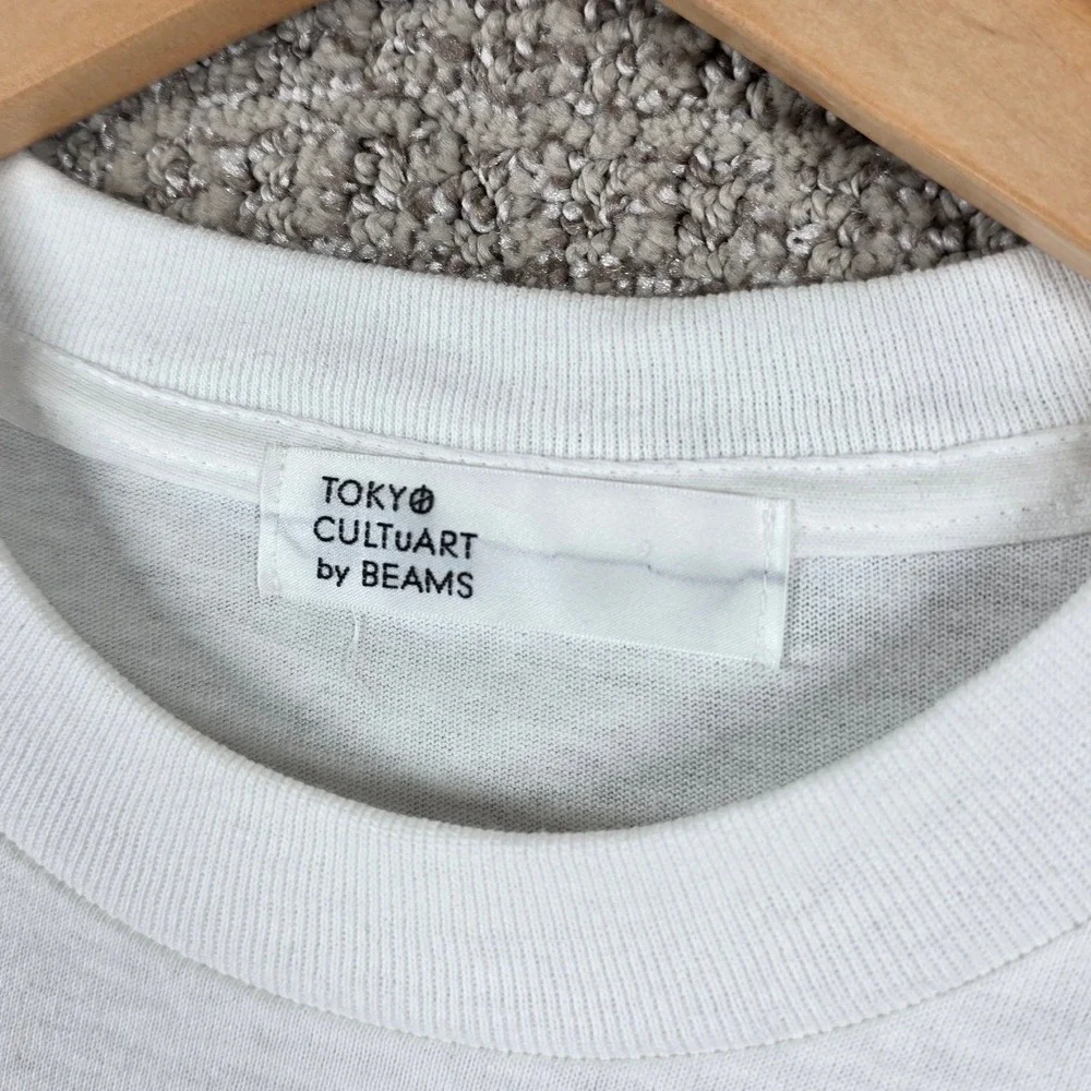 Tokyo Cultuart by Beams Godzilla Graphic‎ Tee White Mens T-Shirt Size Medium